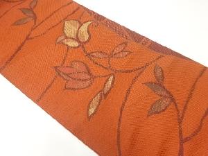 枝花模様織出し名古屋帯